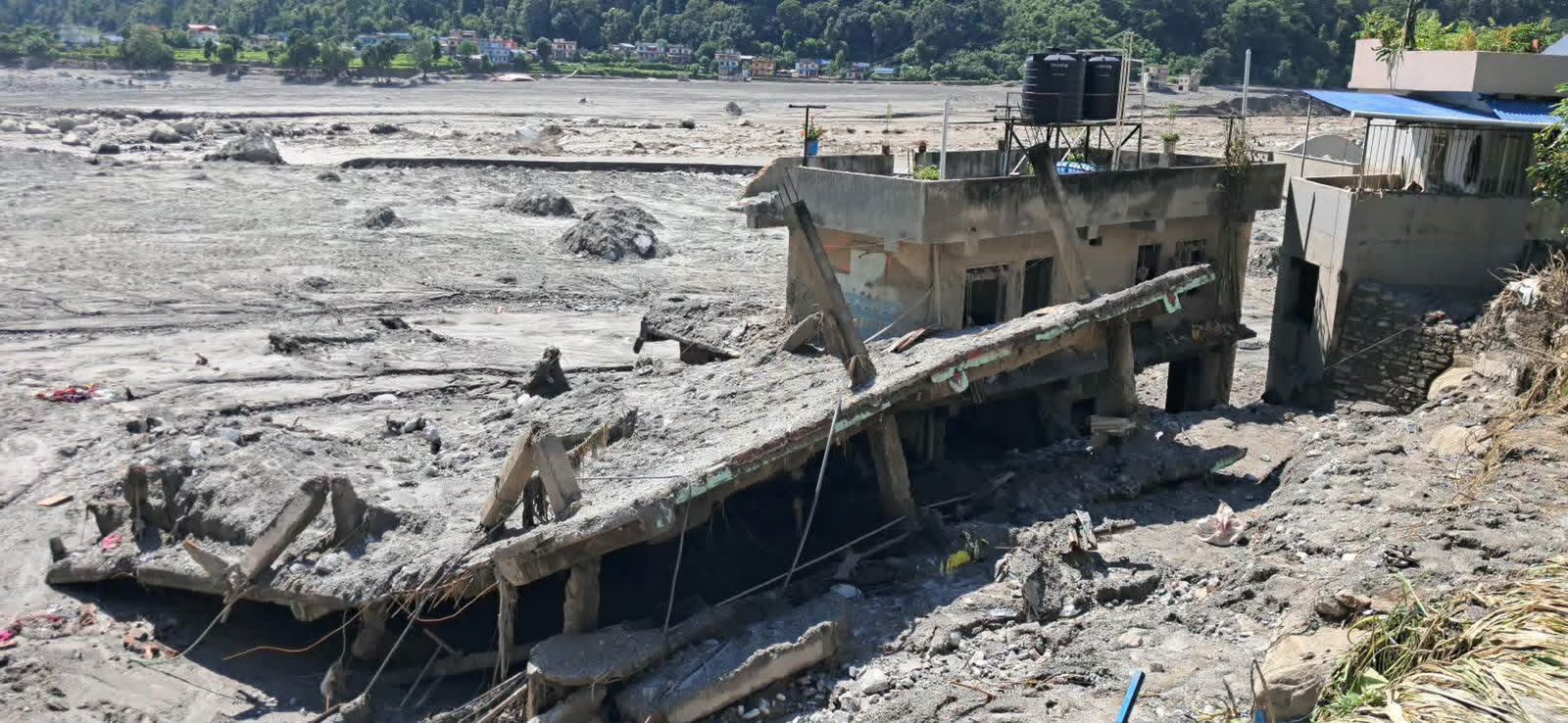 Bhotekoshi Flood in Rasuwa, Nepal