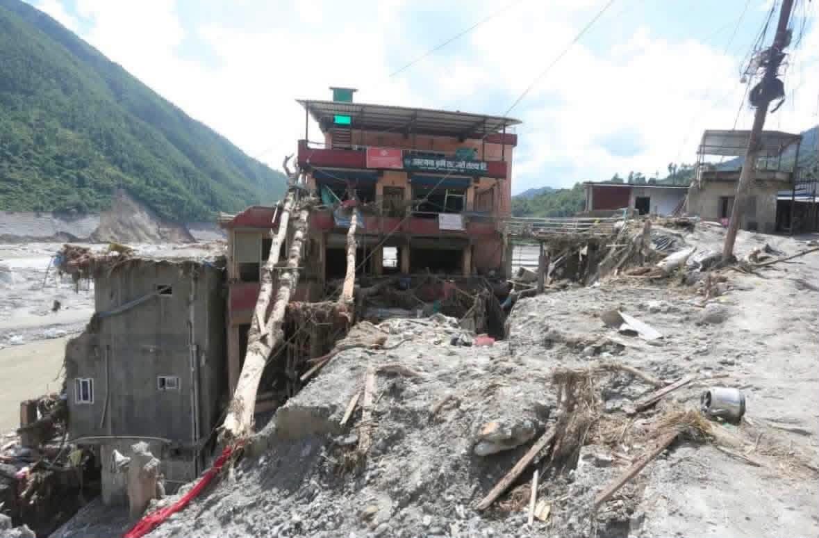 Bhotekoshi Flood in Rasuwa, Nepal