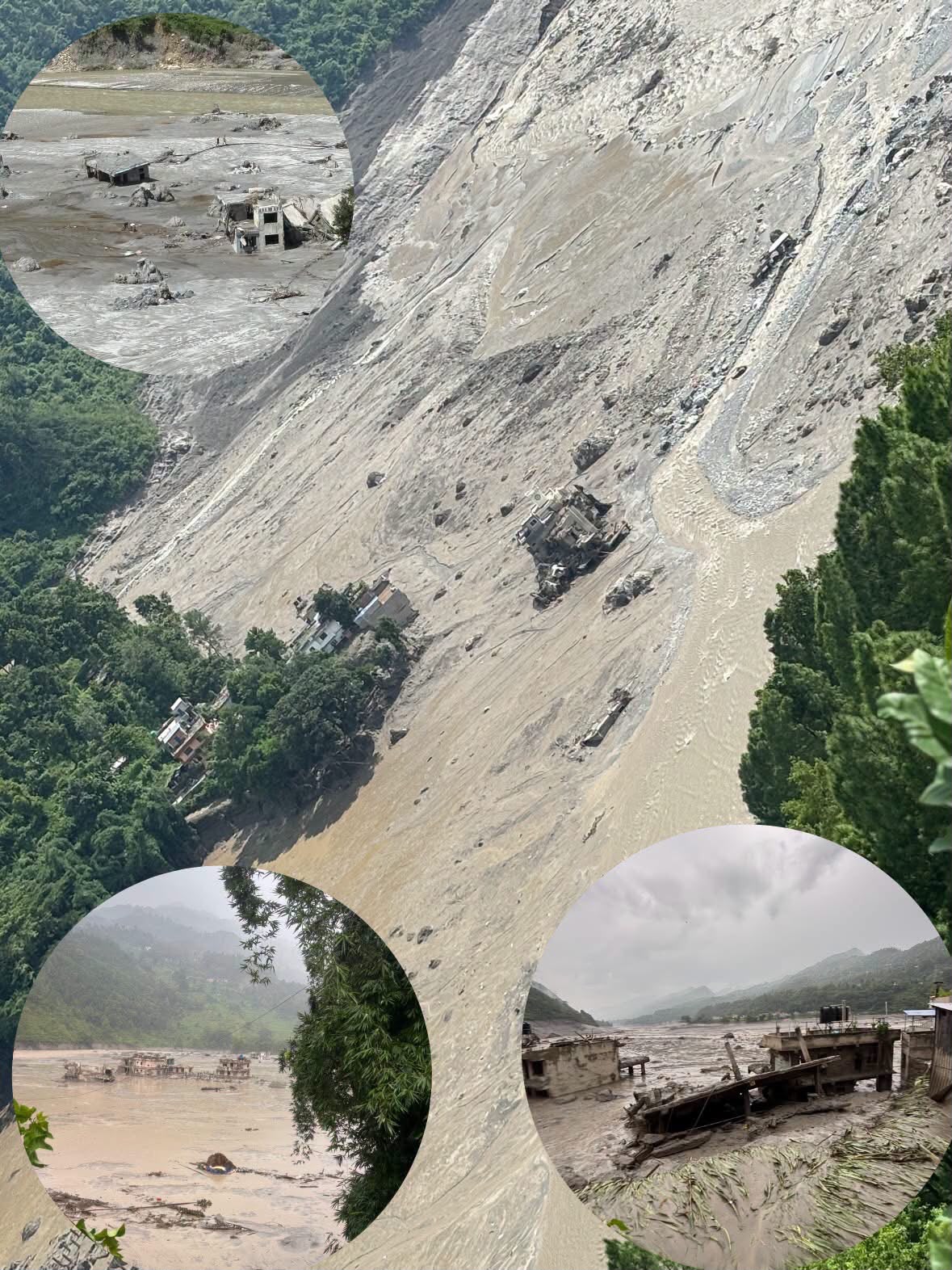 Bhotekoshi Flood in Rasuwa, Nepal