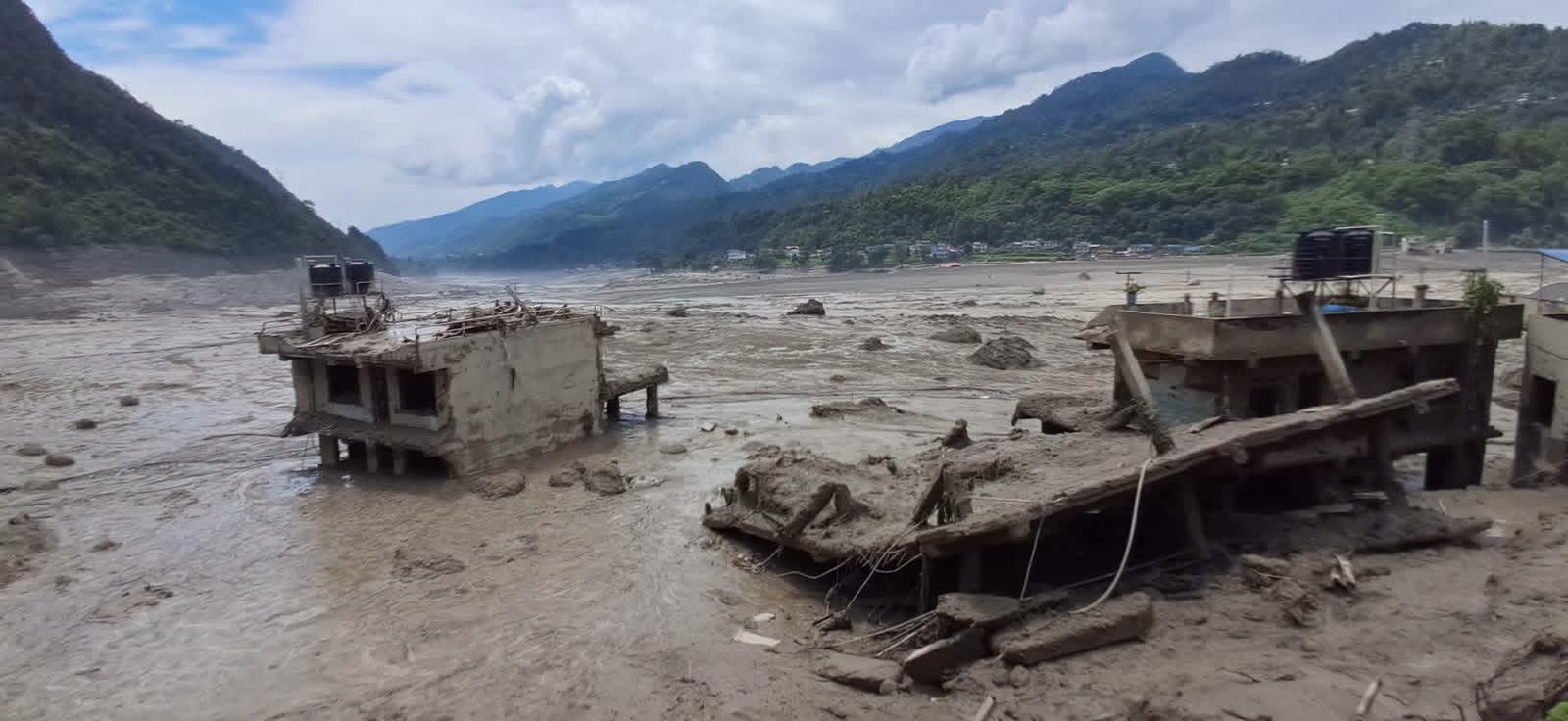 Bhotekoshi Flood in Rasuwa, Nepal