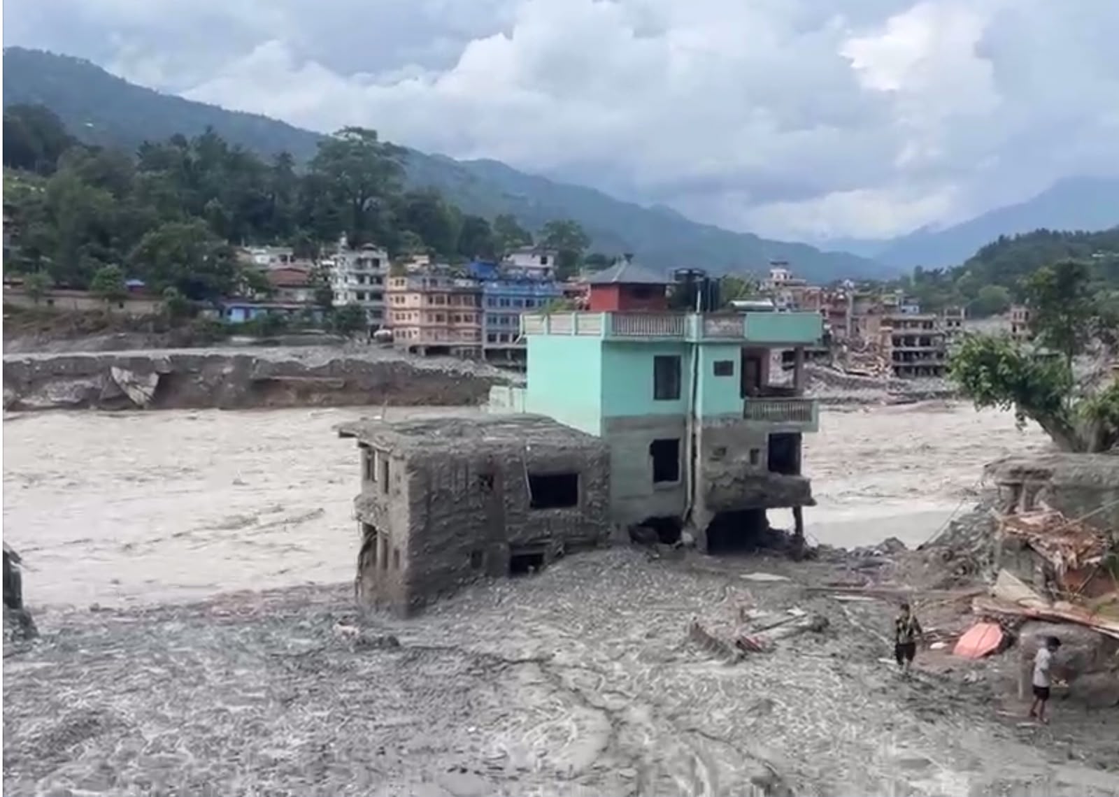 Bhotekoshi Flood in Rasuwa, Nepal