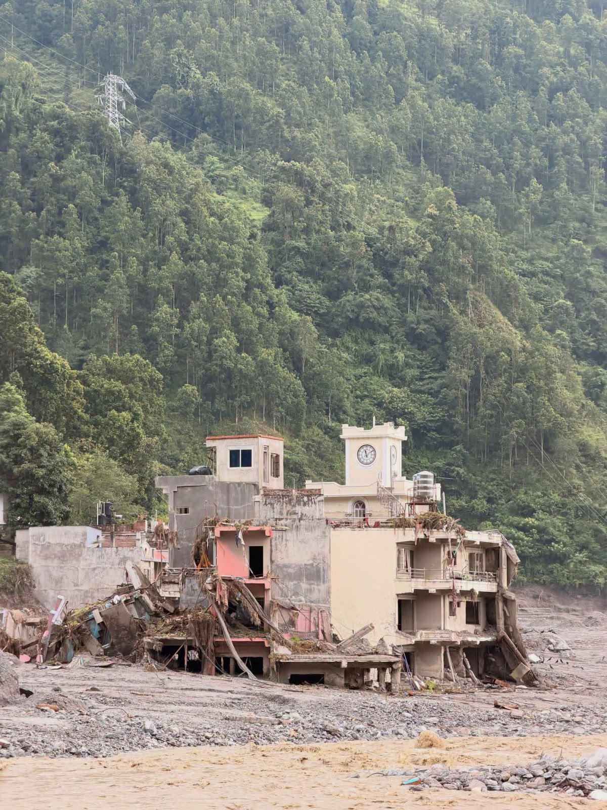 Bhotekoshi Flood in Rasuwa, Nepal