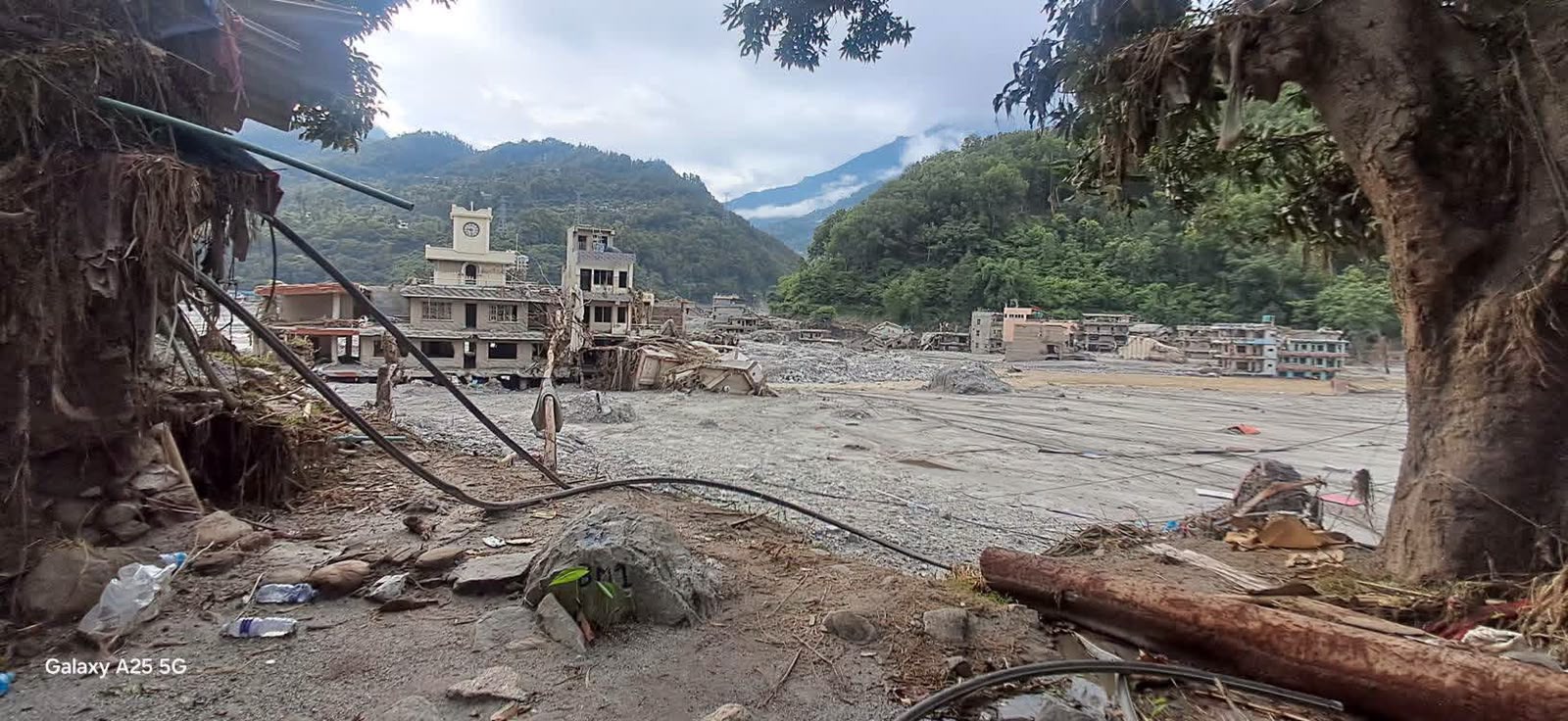 Bhotekoshi Flood in Rasuwa, Nepal