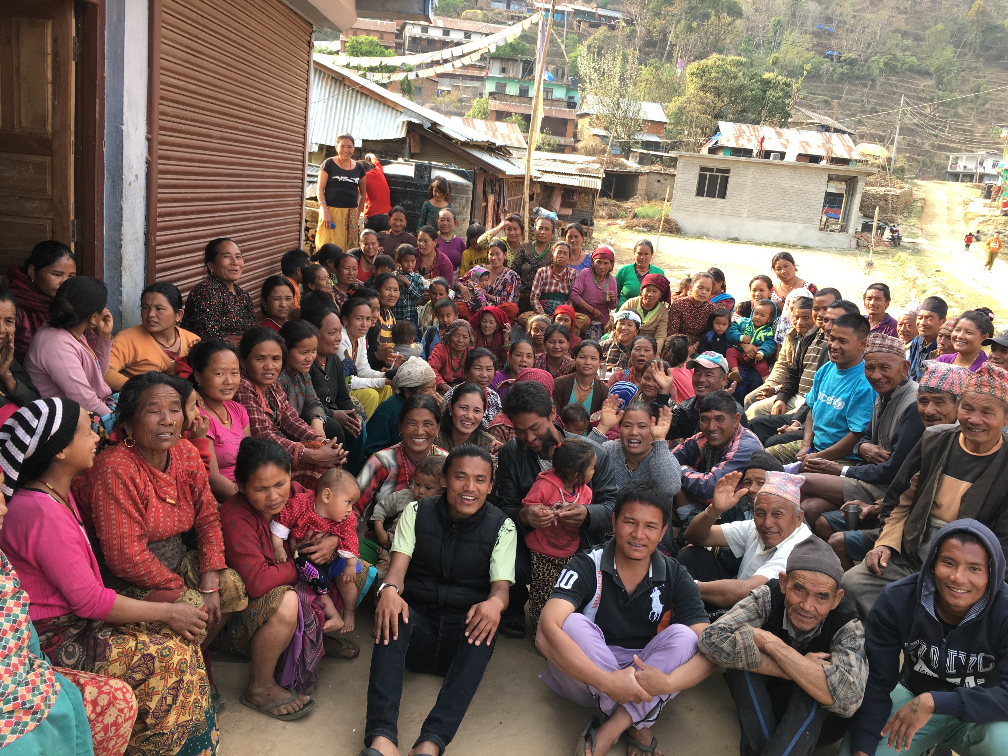 Community members in rural Nepal